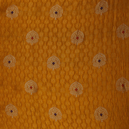 Mustard Color Brocade Fabric