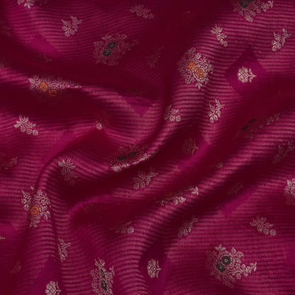 Rani Color Katan Meena Brocade Fabric