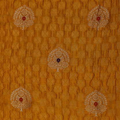 Mustard Color Brocade Fabric