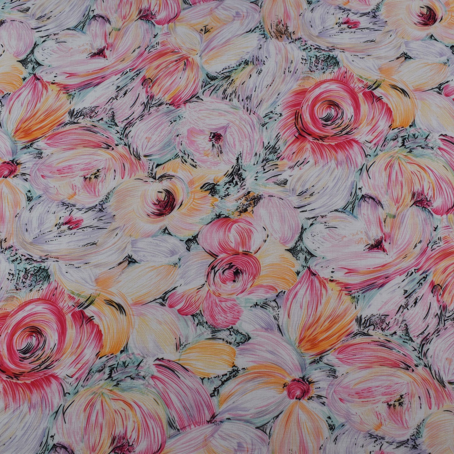 Colored Cotton Print Fabric