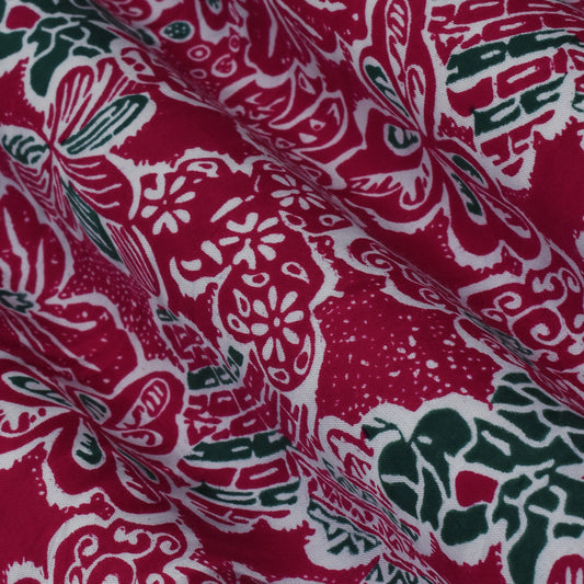 Multi Color Modal Satin Print Fabric