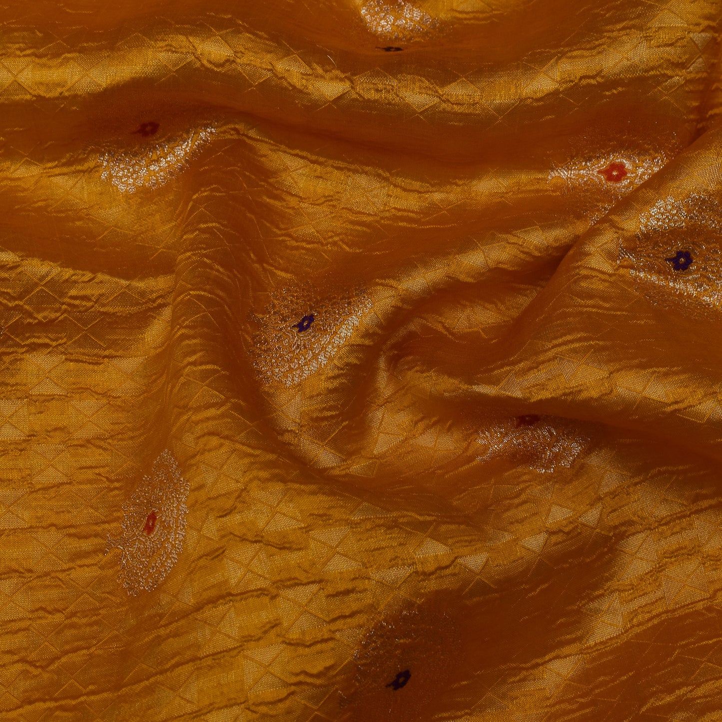 Mustard Color Brocade Fabric