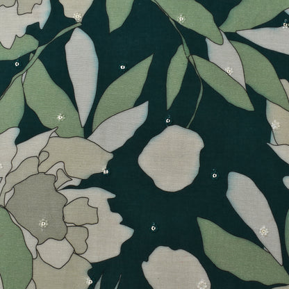 Multi Color Mulmul Print Booti Fabric