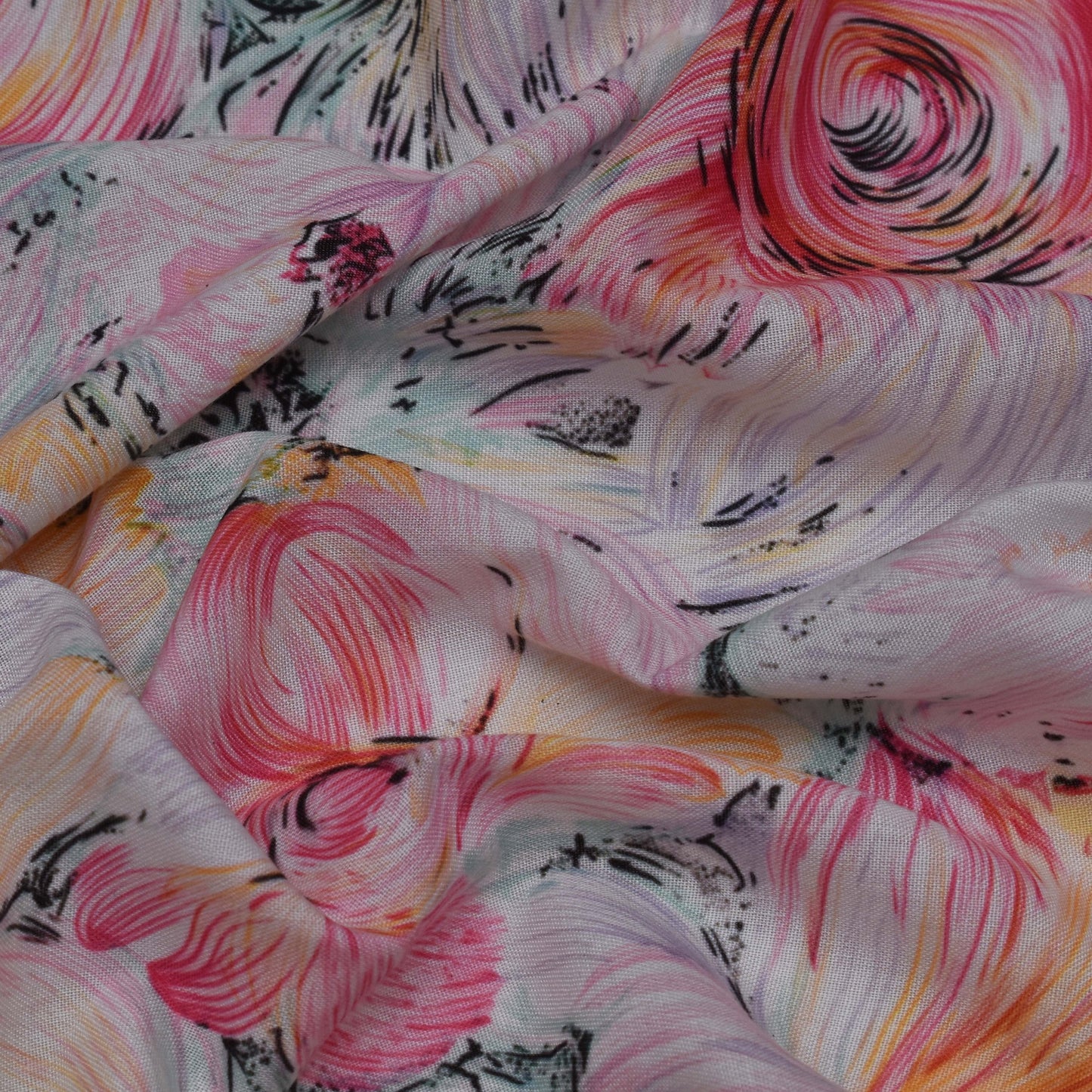 Colored Cotton Print Fabric