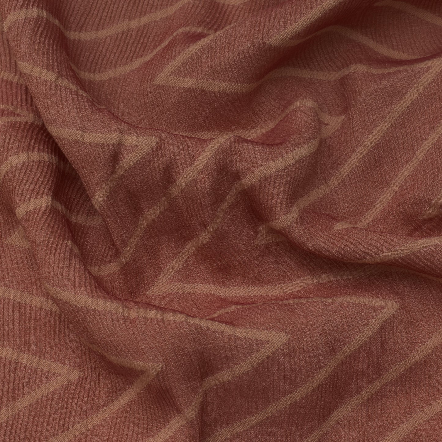 Blush Pink Color Crush Satin  Georgette  Fabric