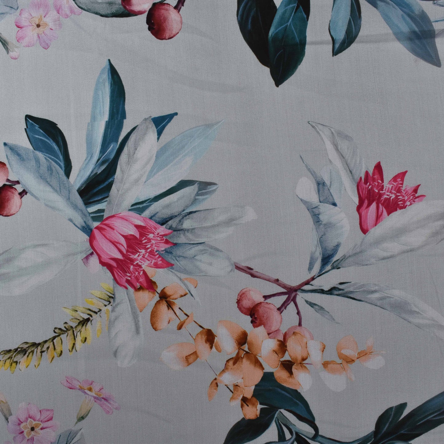 Colored Reyon Print Fabric