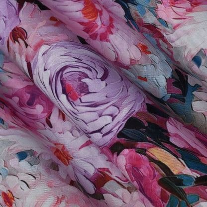 Colored Rayon Print Fabric