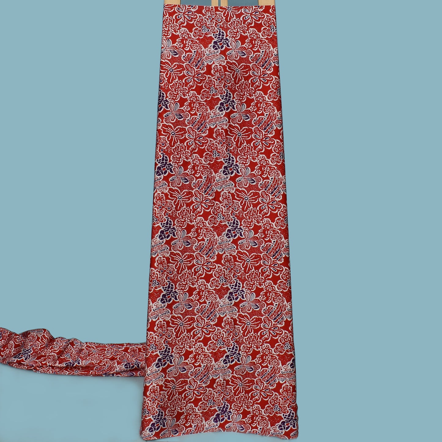 Multi Color Modal Satin Print Fabric