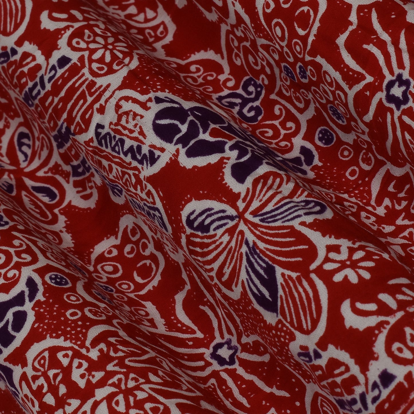 Multi Color Modal Satin Print Fabric