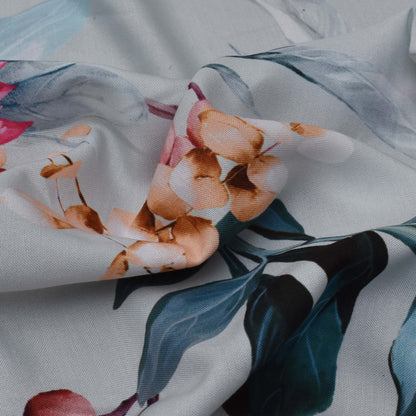 Colored Reyon Print Fabric