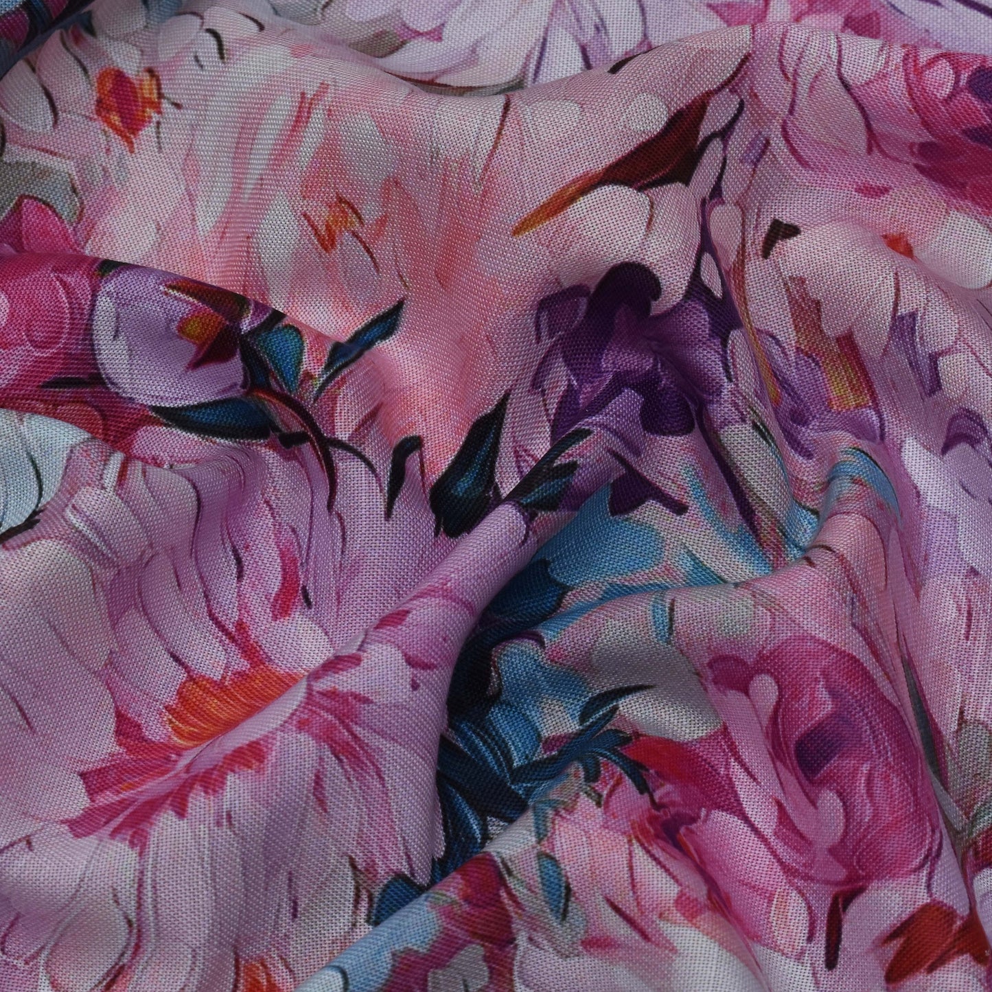 Colored Rayon Print Fabric