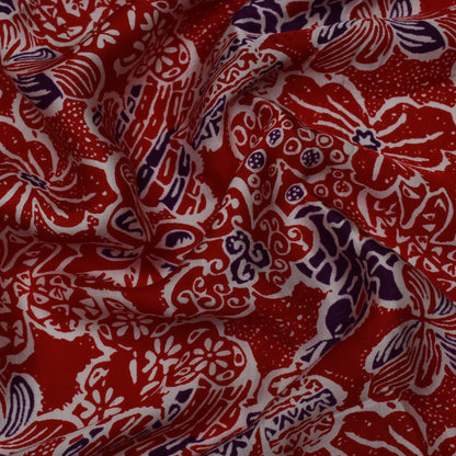 Multi Color Modal Satin Print Fabric