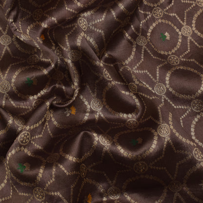 Brown Color Brocade Fabric