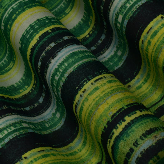 Multi Color Silk Print Fabric