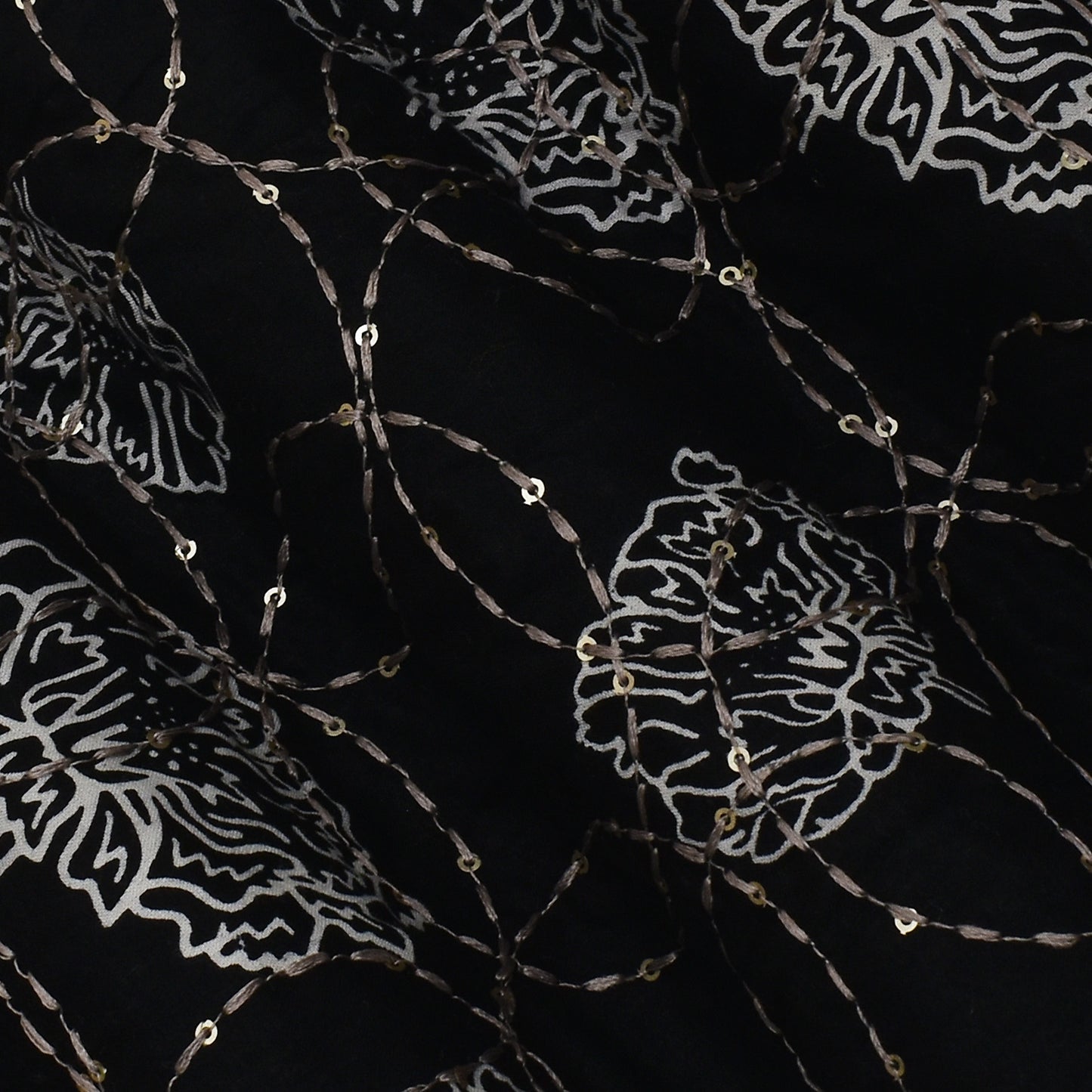 Off White Color Kora Cotton Plazo Fabric