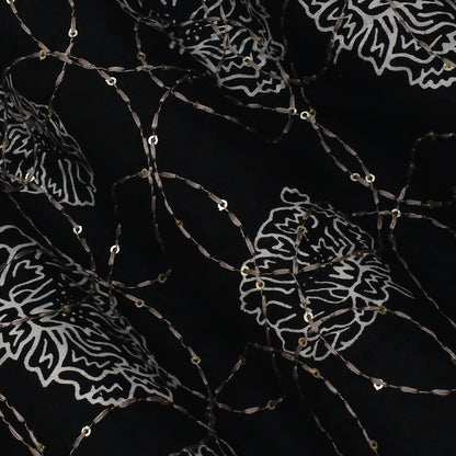 Off White Color Kora Cotton Plazo Fabric