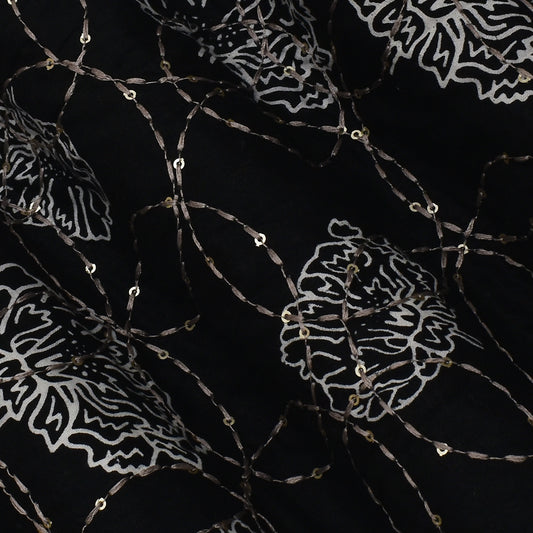 Off White Color Kora Cotton Plazo Fabric