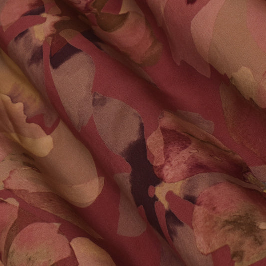 Multi Color Crepe Print Fabric