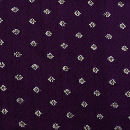 Purple Color Brocade Fabric