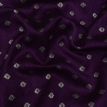 Purple Color Brocade Fabric