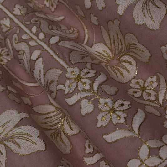 Colored Color Cotton Border Embroidery Fabric