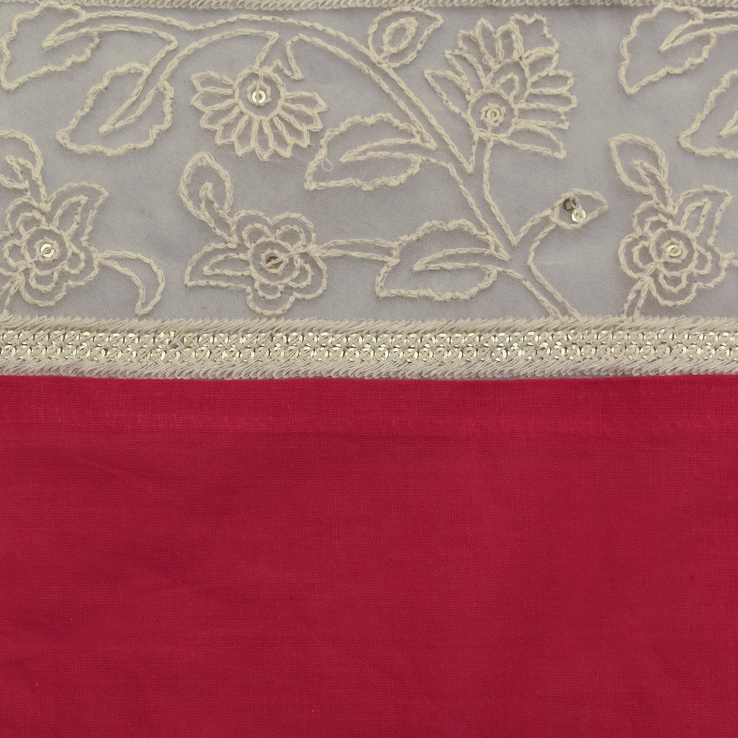 Rani Color Cotton Plazo Embroidery Fabric