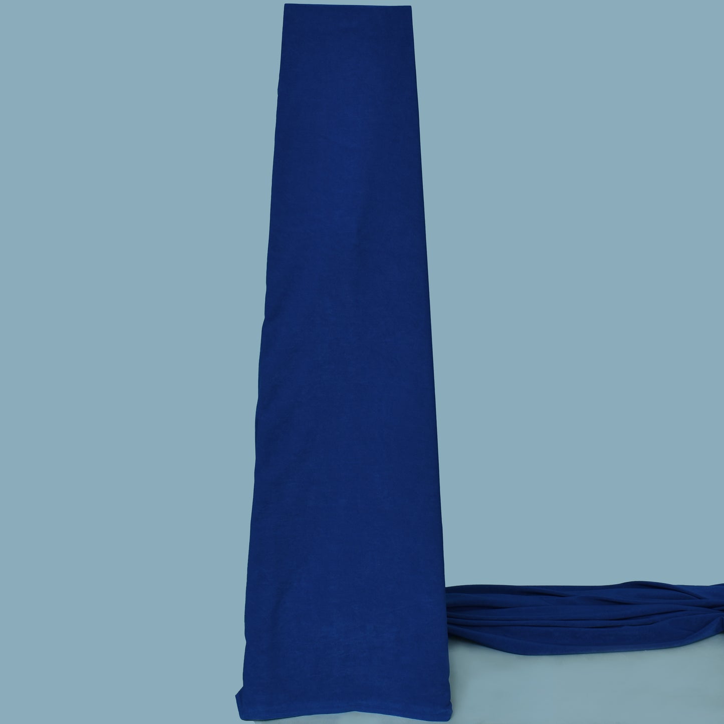 Royal Blue Solid Color Banana Crepe Fabric