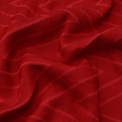 Red Color Crush Satin  Georgette  Fabric