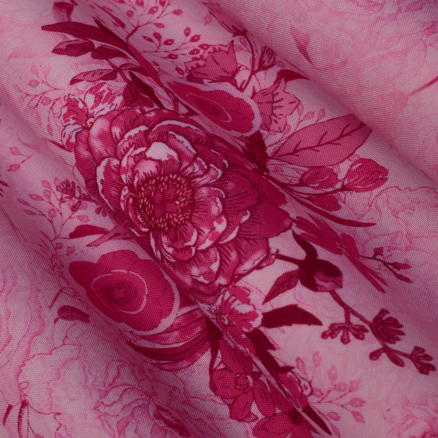 Colored Rayon Print Fabric