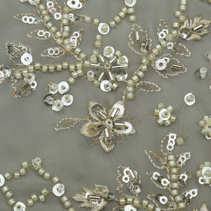 Georgette Sequins Embroidery Fabric