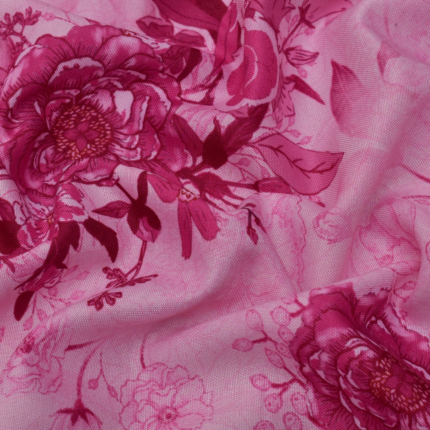 Colored Rayon Print Fabric