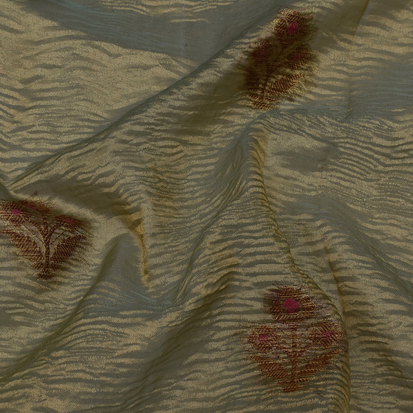 Mint Green  Color Crush Tissue Boota Fabric