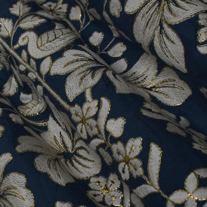 Colored Color Cotton Border Embroidery Fabric