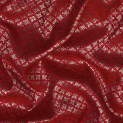 Rani Color Katan Meena  Brocade Fabric