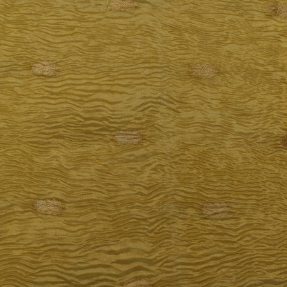 Mustard Color Crush Tissue Booti Fabric