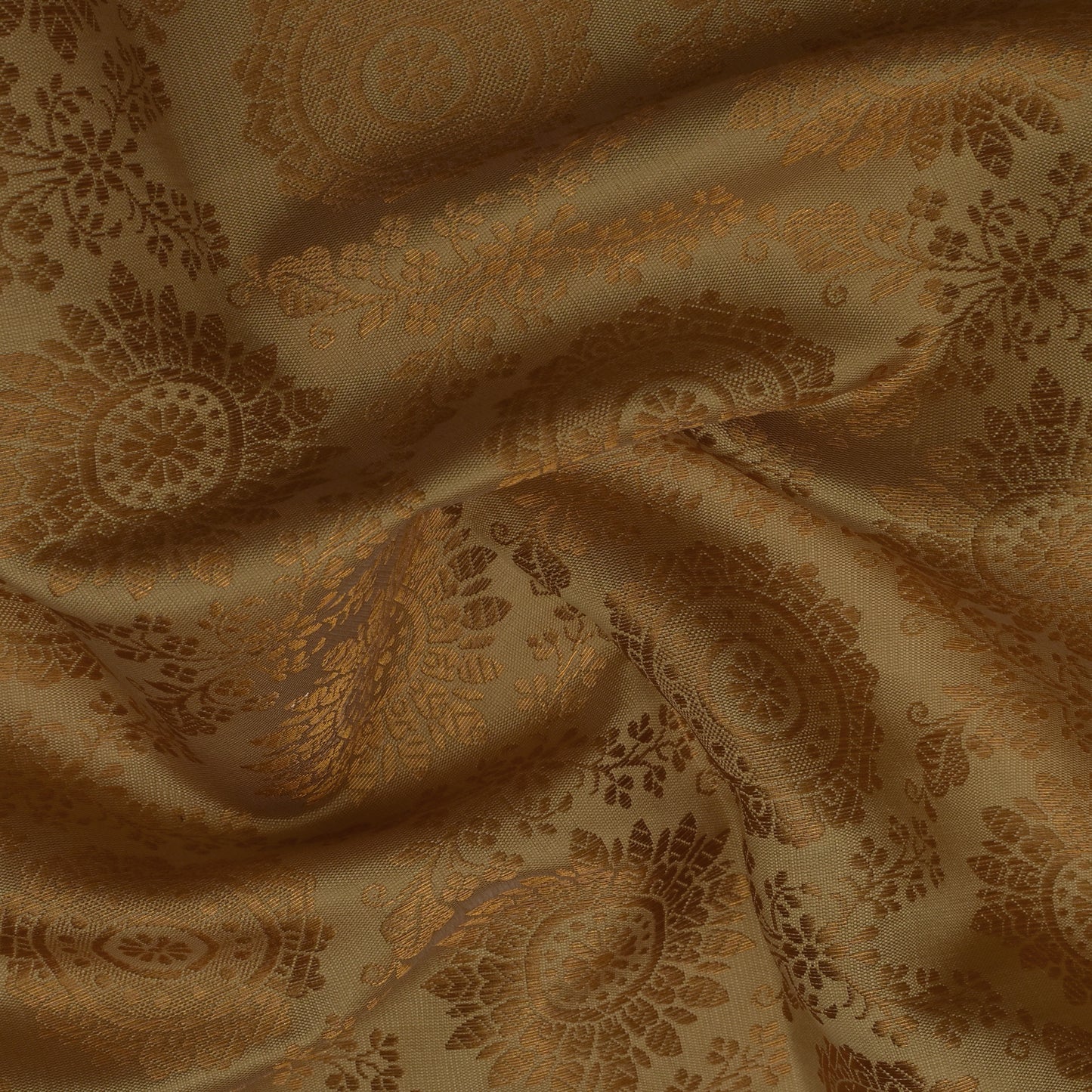 Beige Color Brocade Fabric