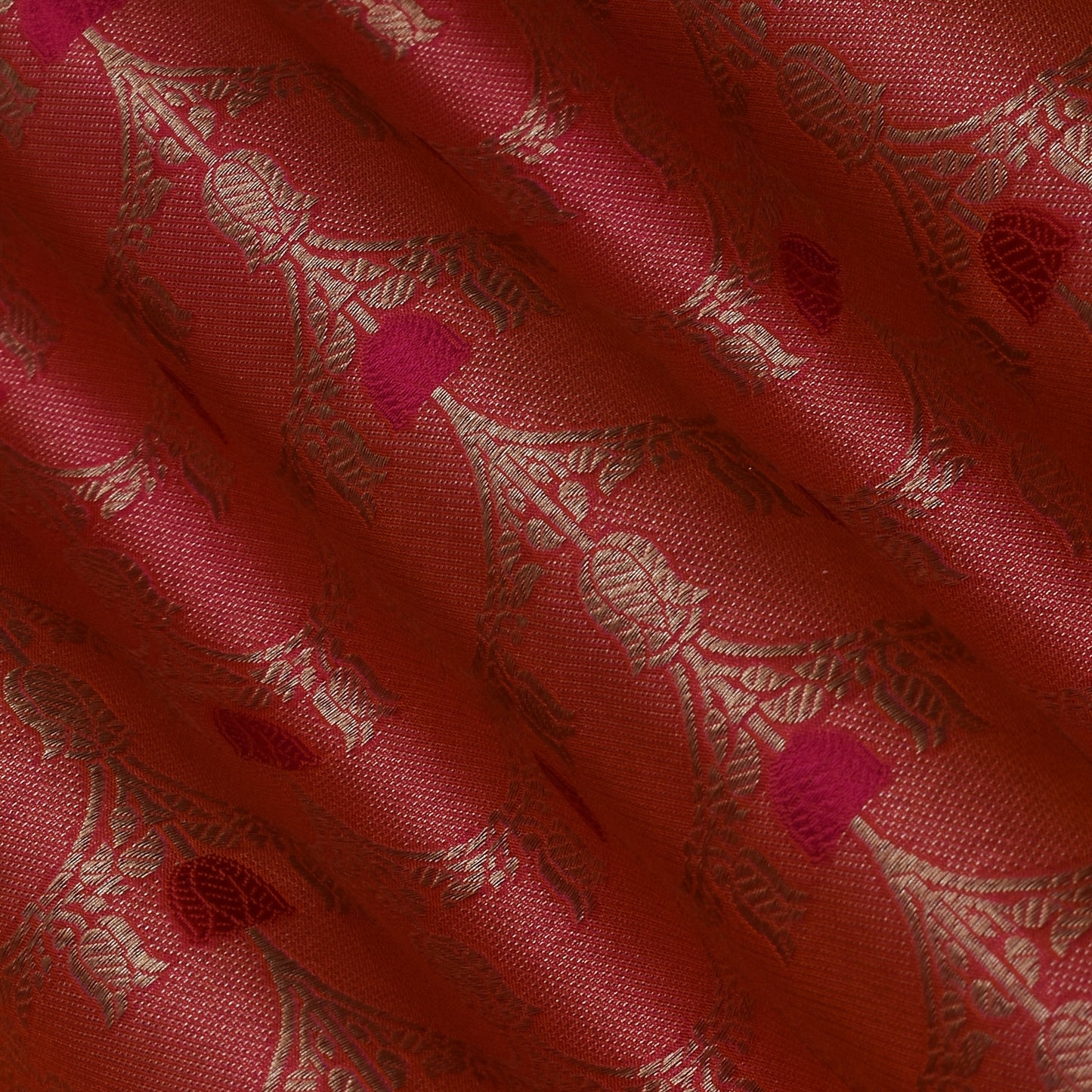 Pink Color Brocade Fabric