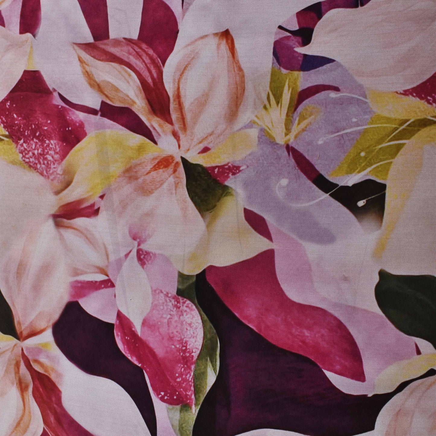 Colored Rayon Print Fabric