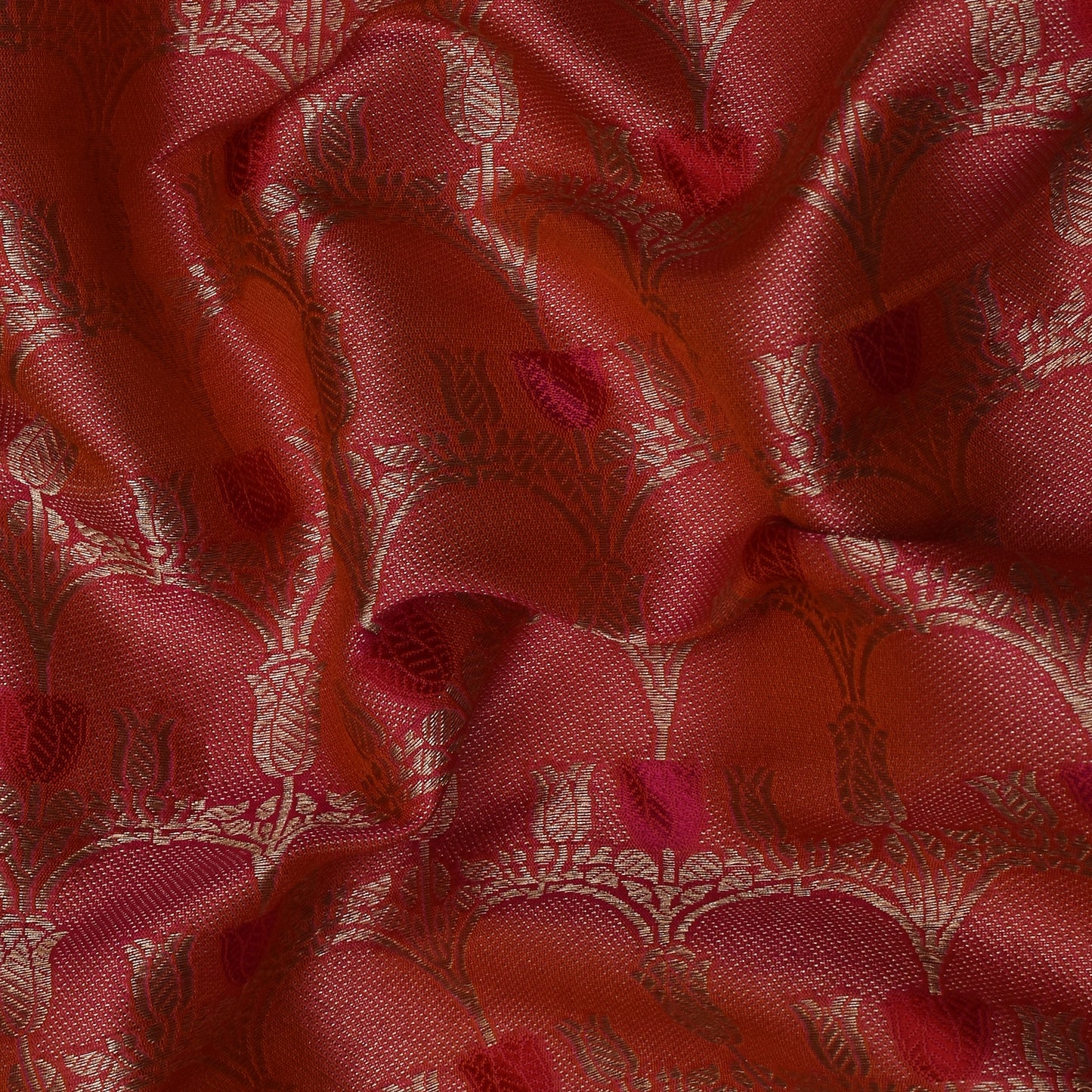 Pink Color Brocade Fabric