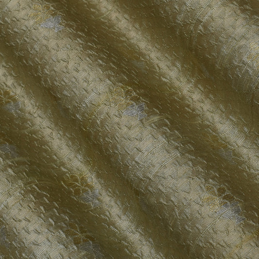 Pista Green Color Brocade Fabric