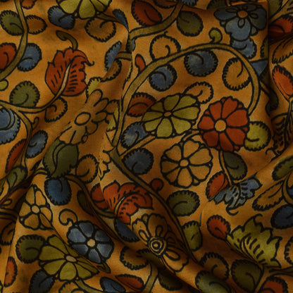 Multi Color  Satin Silk Hydra Print Fabric