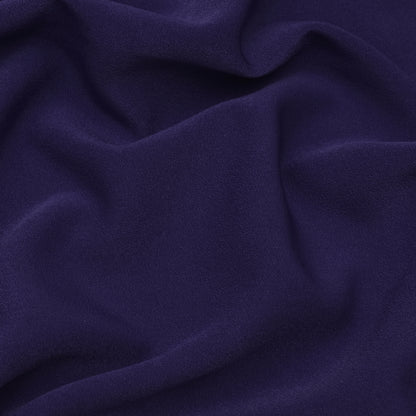 Violet Solid Color Banana Crepe Fabric