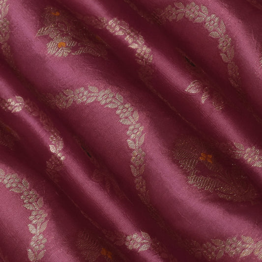 Onion Color Brocade Fabric