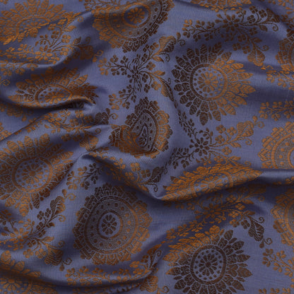 Purple Color Brocade Fabric