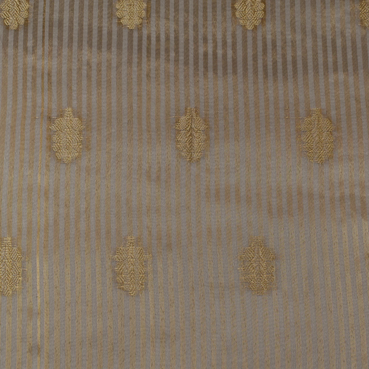 Beige Color Crush Tissue Boota Fabric