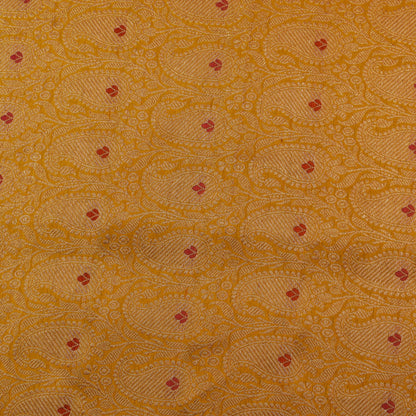 Yellow Color Brocade Fabric