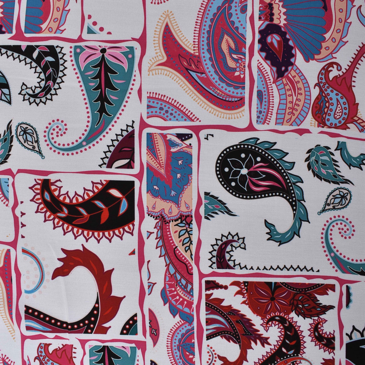 Colored Reyon Print Fabric