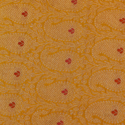 Yellow Color Brocade Fabric