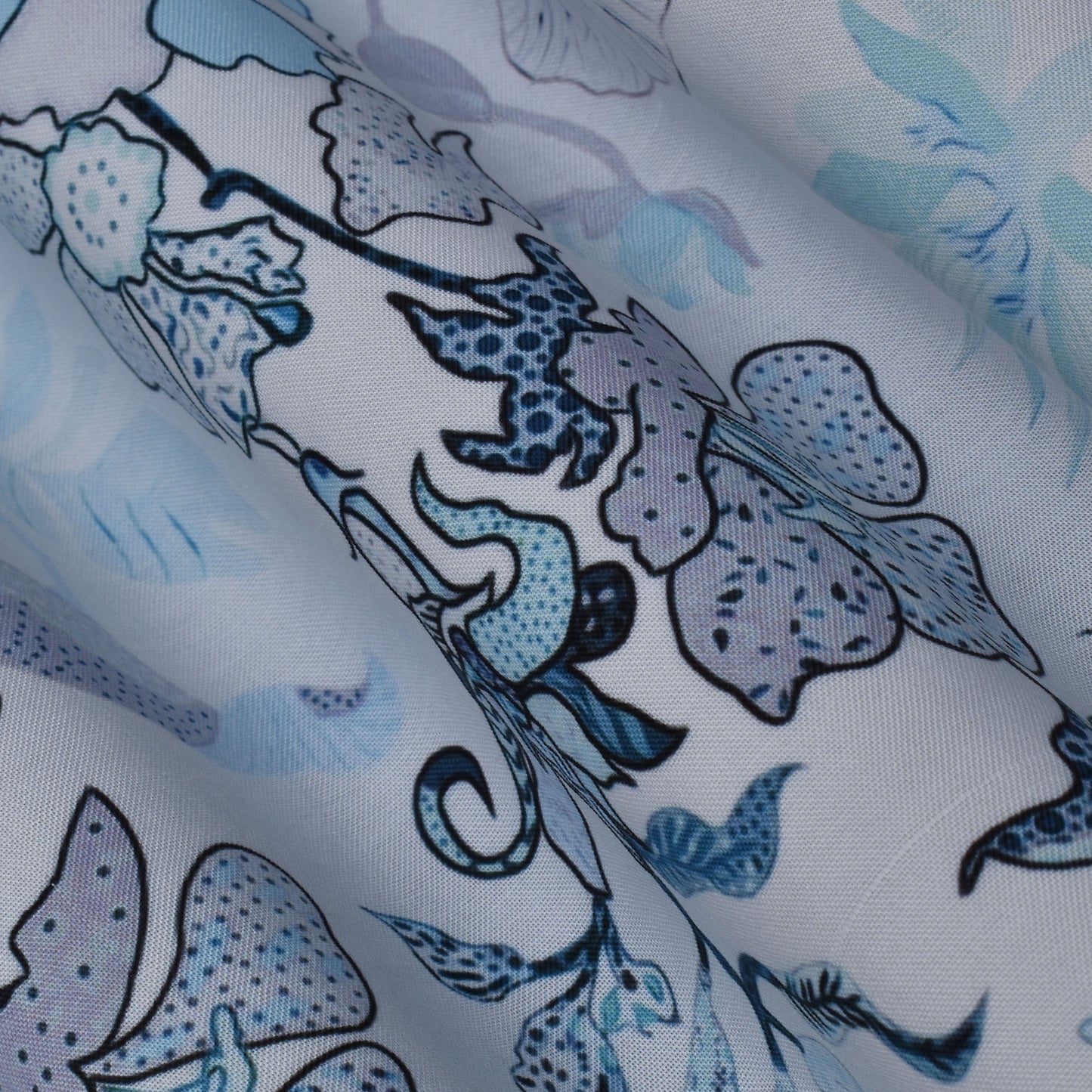 Colored Rayon Print Fabric