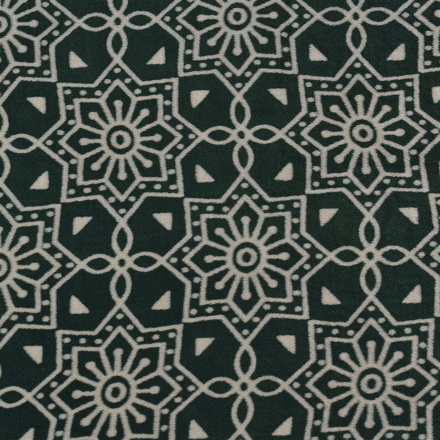 Bottle Green Color Gajji Silk Print Fabric